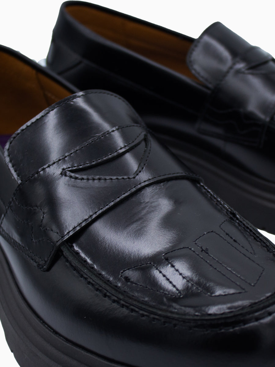 SKULL LOAFERS BLACK